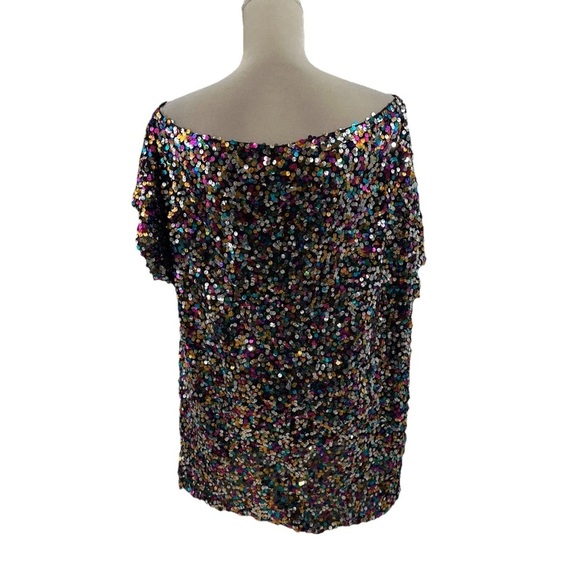 NWOT Sequin Off-Shoulder Top - Multicolor - Picture 5 of 9